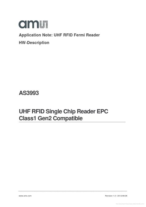 AS3993 UHF RFID Single Chip Reader EPC Class1 Gen2 